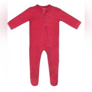 NWT kyte baby zippered footie in Ruby 3-6 months